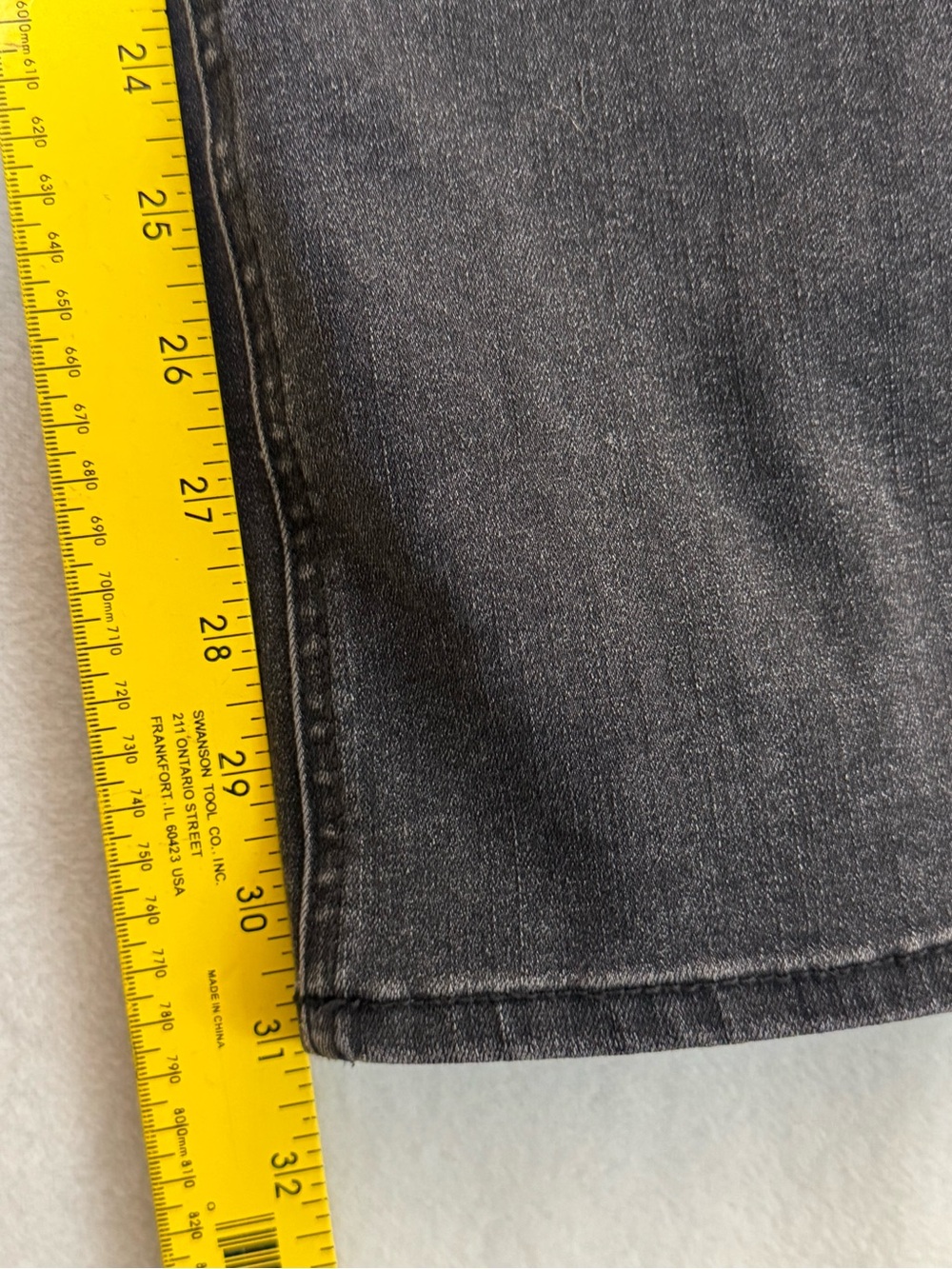 Quince Bella Stretch Wide Leg Jeans in Faded Black - Size 31 - Picture 10 of 10